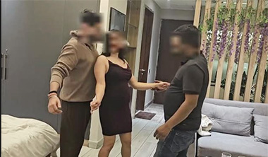 Hot Wife Anjali Get Together Threesome Old Friend Sex Video